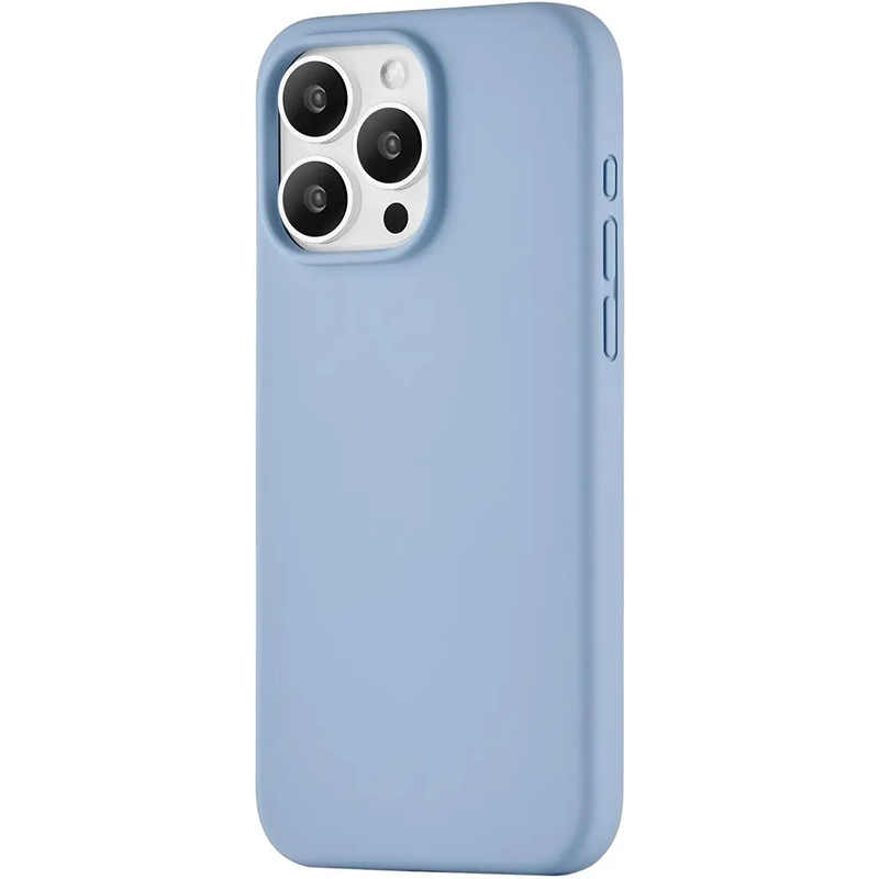 CS282SB67PTH-I23M Чехол защитный uBear Touch Mag Case, iPhone 15 Pro Max, MagSafe, силикон, голубой